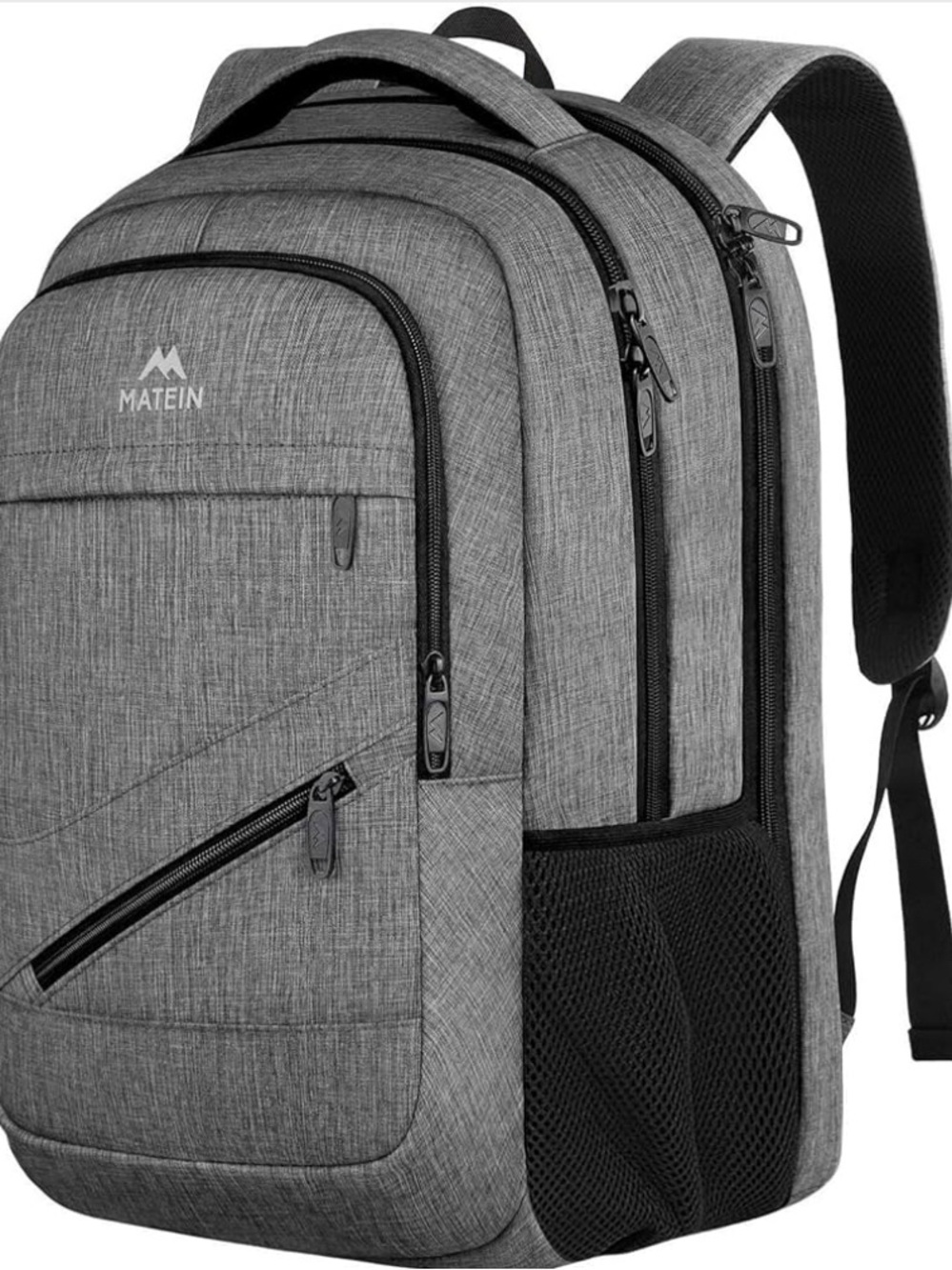 MATEIN Everyday Laptop Backpack Travel Carry On Gray NWT